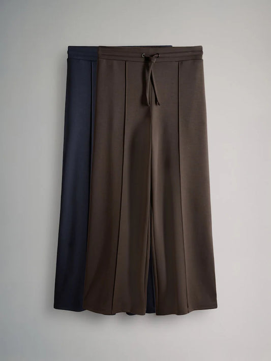 The Set Modal Jogginghosen mit geradem Bein im 2 er-Pack