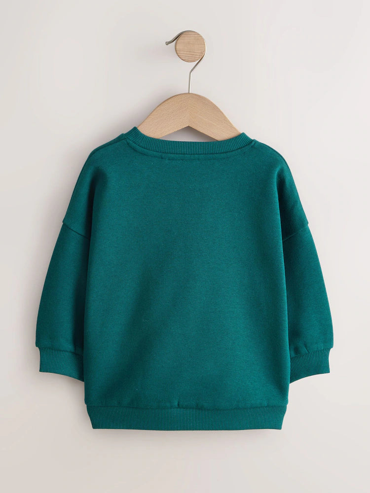 Green Mama's Bestie - Printed Crew Neck Sweat Top (3mths-7yrs)