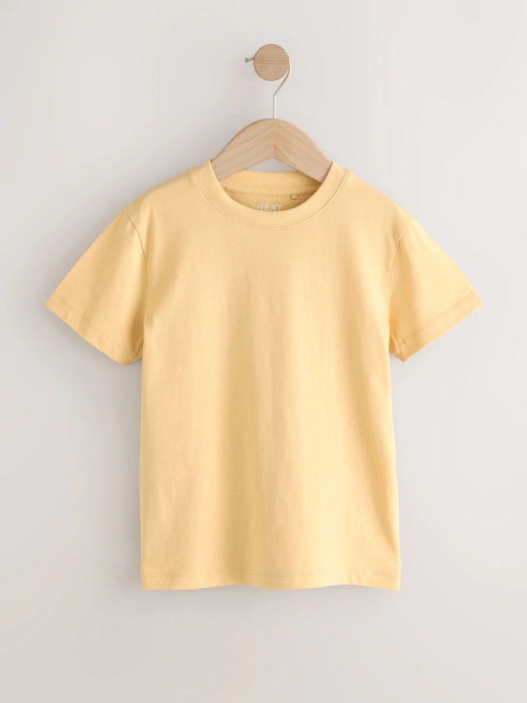 Green/Blue/Yellow/Violet - Short-sleeved T-shirts in a pack of 4