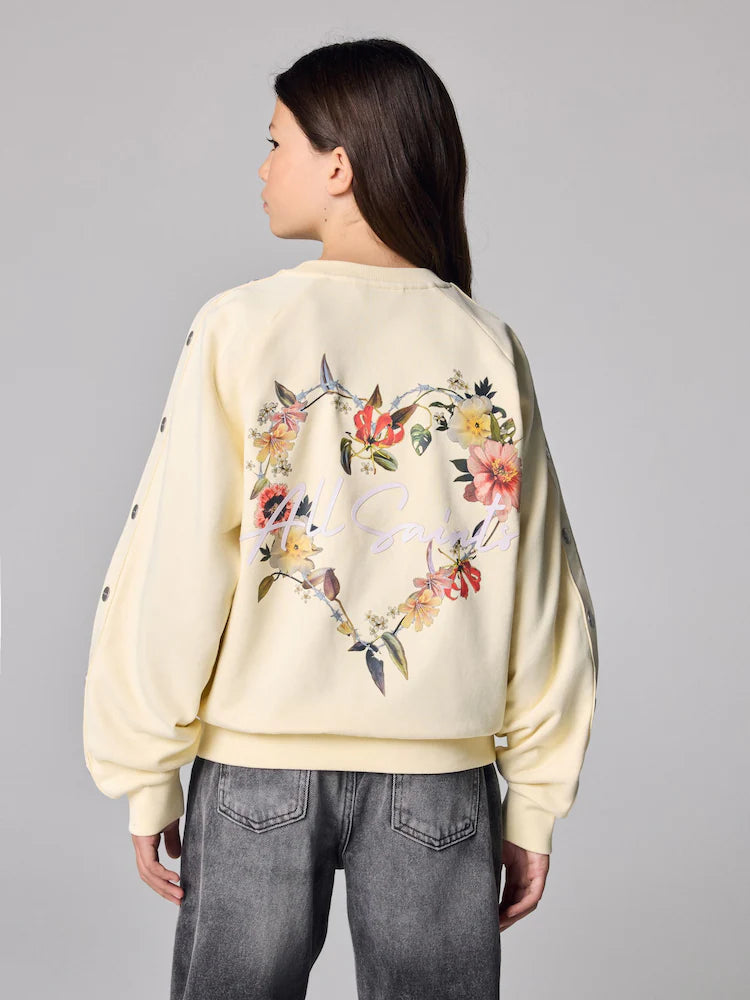 smALLSAINTS Cygni Side Poppers Oversized Sweatshirt
