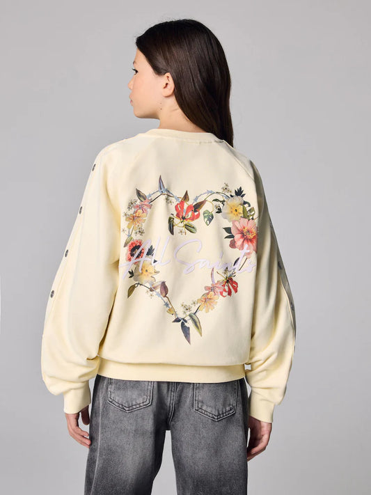 smALLSAINTS Cygni Side Poppers Oversized Sweatshirt
