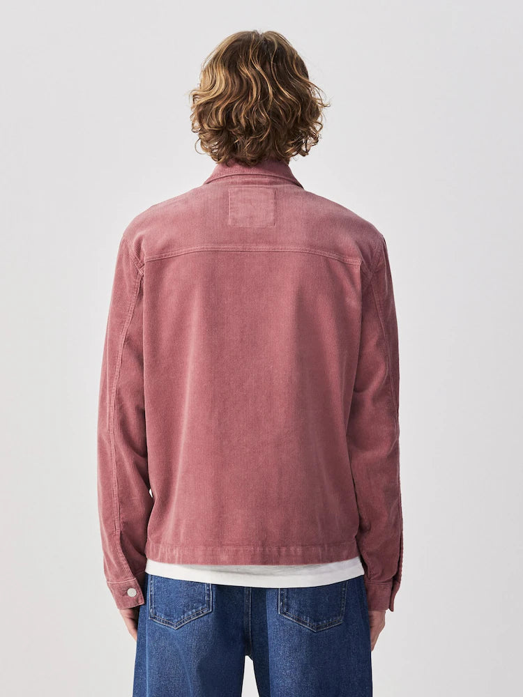Pink - Cord Zip Through Shacket