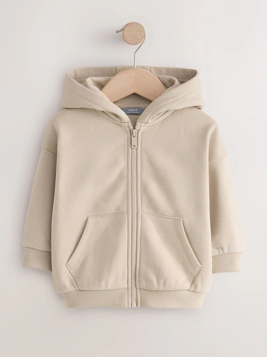 Stone-colored/natural - hooded jacket (3 months–7 years)