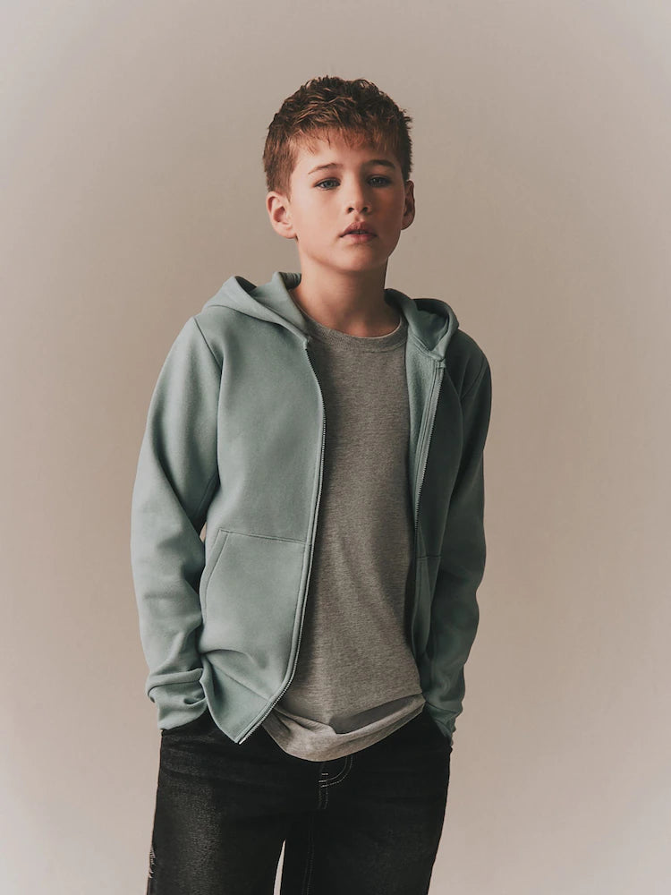 Mineral Green - Plain Hoodie (3-16 yrs)
