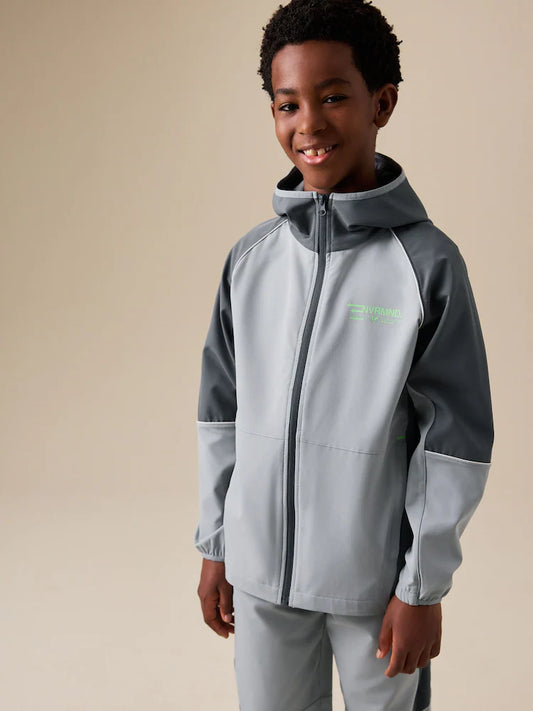 Grey - Zip-up tracksuit jacket (3-16 years)