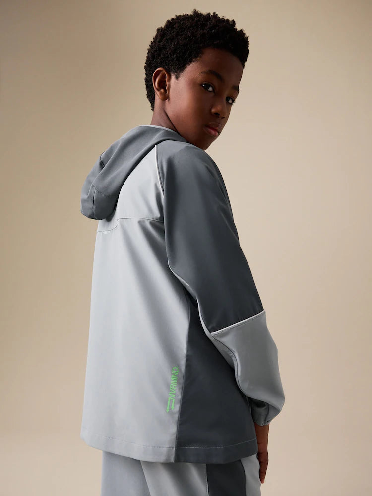 Grey - Zip-up tracksuit jacket (3-16 years)