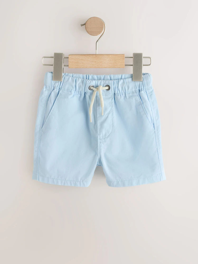 Orange/Yellow/Green/Pink/Blue - Pull-on shorts in a pack of 5 (3 months–7 years)