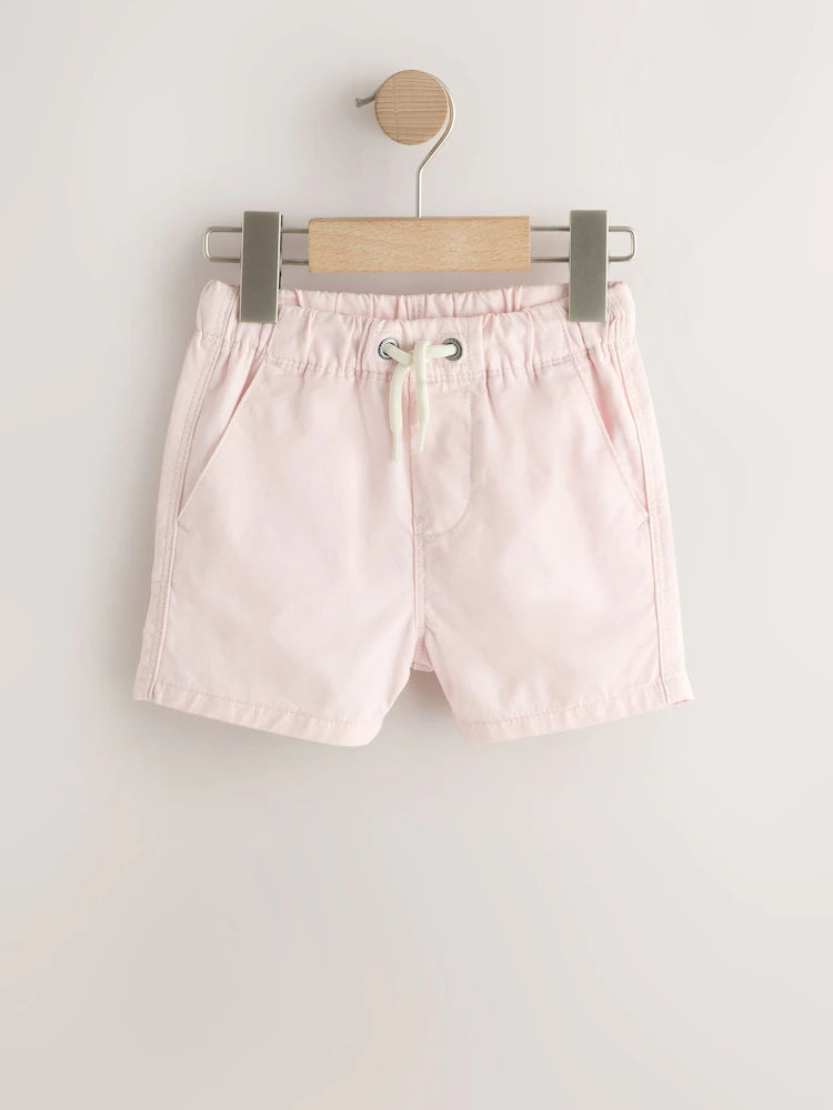 Orange/Yellow/Green/Pink/Blue - Pull-on shorts in a pack of 5 (3 months–7 years)