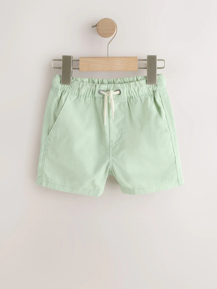 Orange/Yellow/Green/Pink/Blue - Pull-on shorts in a pack of 5 (3 months–7 years)