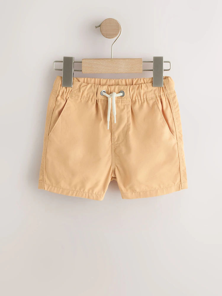 Orange/Yellow/Green/Pink/Blue - Pull-on shorts in a pack of 5 (3 months–7 years)