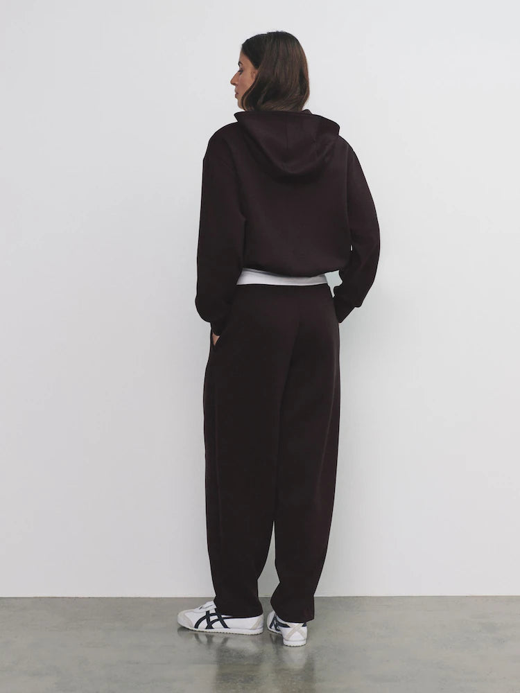 Chocolate Brown - The Set Scuba Hoodie and Barrel Jogging Pants Set