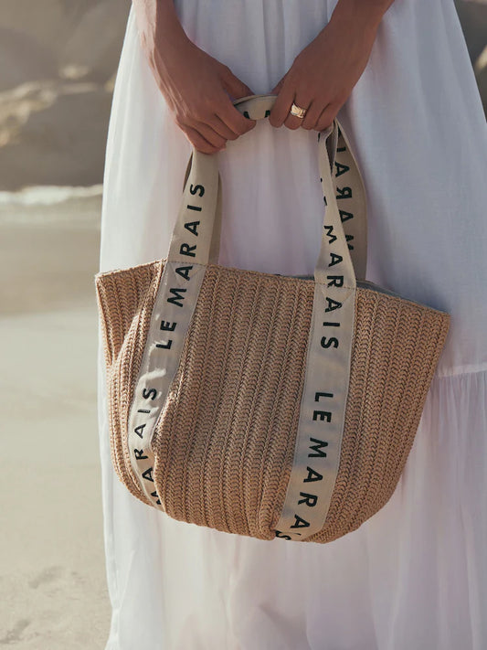Natural Le Marais - Shoulder bag in raffia look