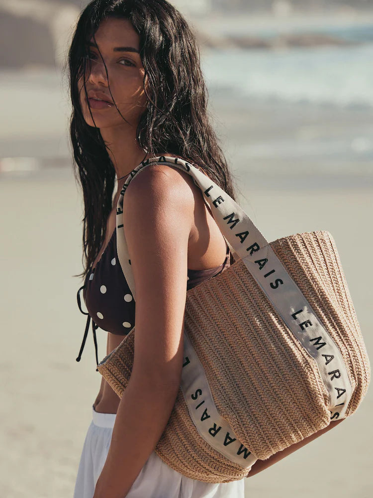Natural Le Marais - Shoulder bag in raffia look