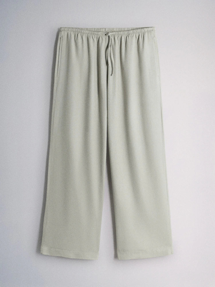 Stone Braun/ Streifen - The Set – 2er-Pack Schlupfhose mit Leinen und weitem Bein