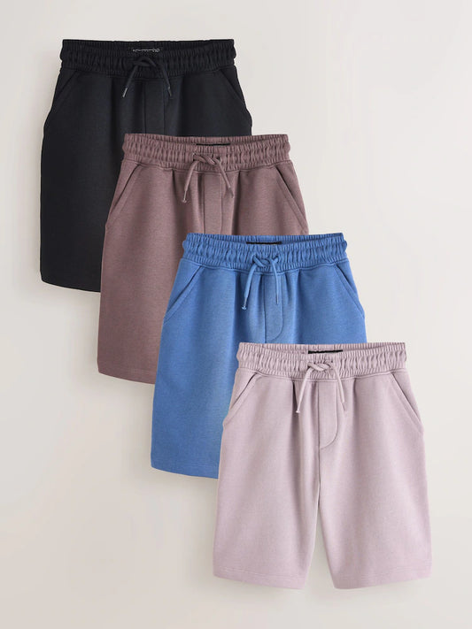 Purple/Brown/Blue/Black - Basic Shorts (3–16 years)