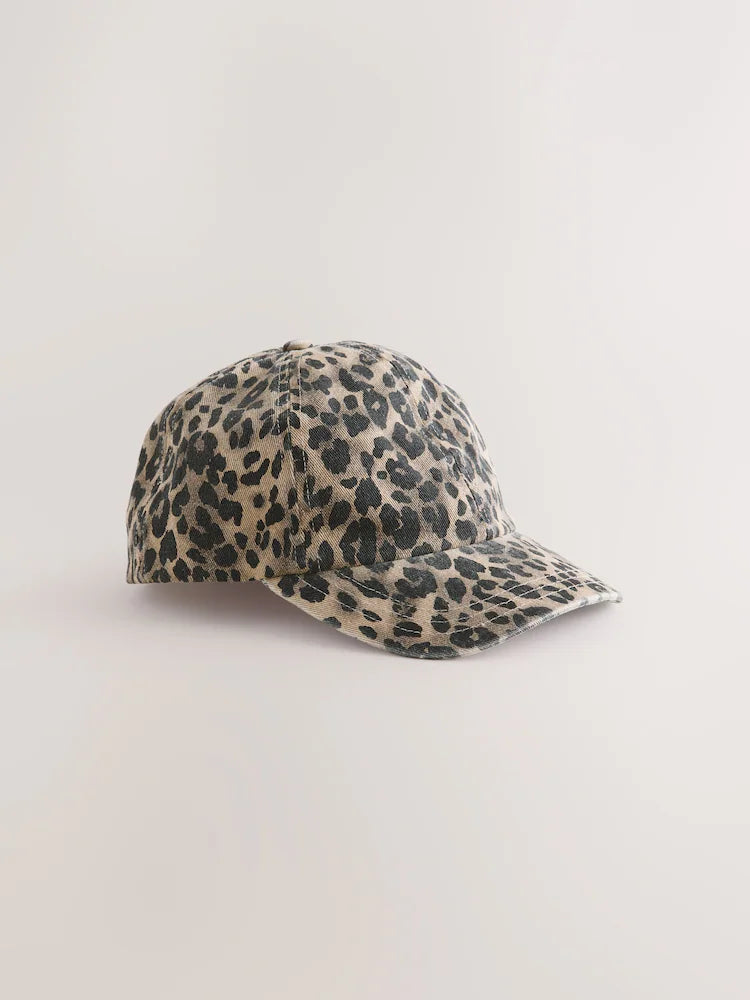 Leopard print baseball cap (1-16 years)