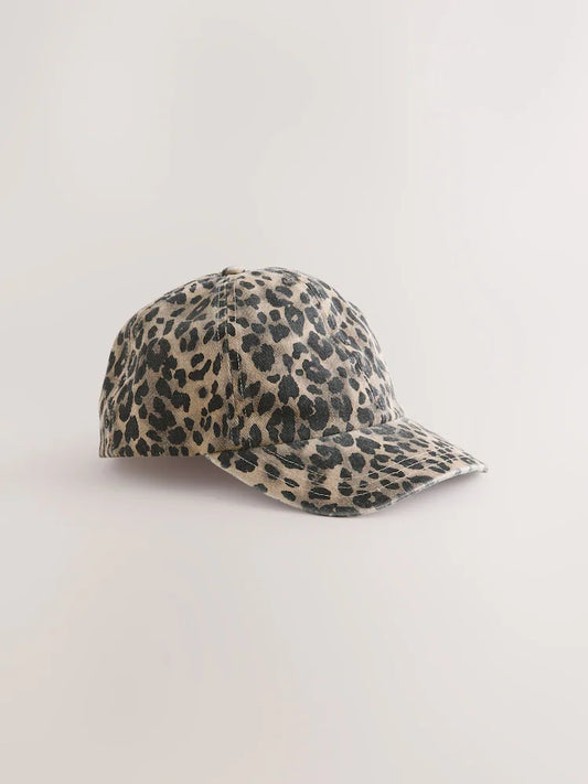 Leopard print baseball cap (1-16 years)