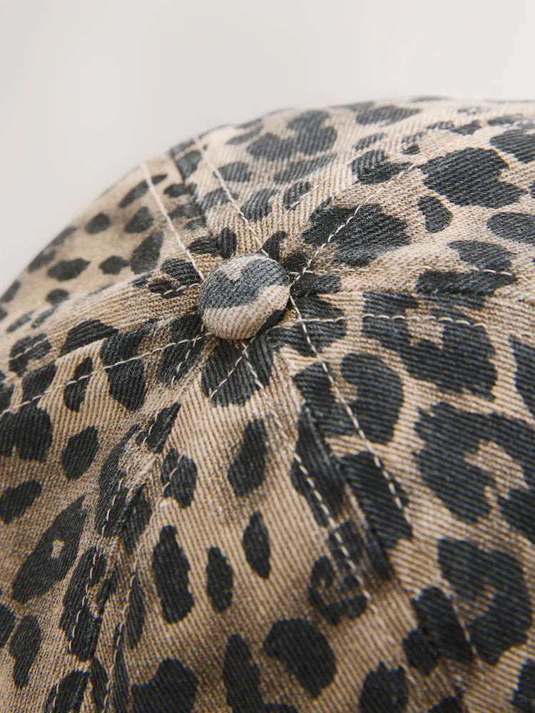 Leopard print baseball cap (1-16 years)