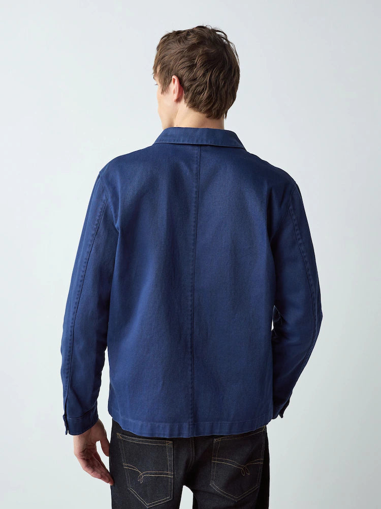 Blau - Stückgefärbte Arbeitsjacke