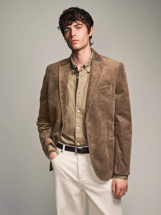 Natural/Brown - Corduroy Blazer