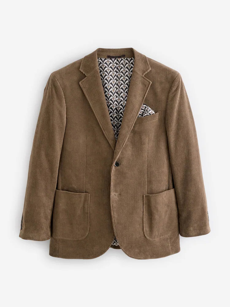 Natural/Brown - Corduroy Blazer