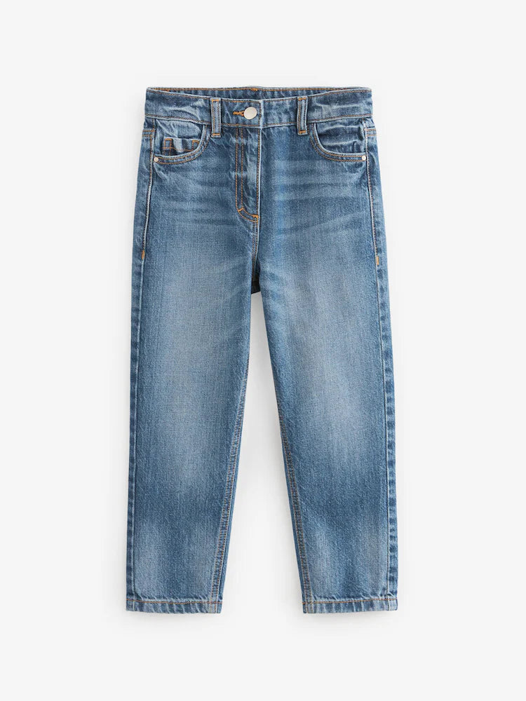 Denim, medium blue - Mom jeans made from 100% cotton (3-16 years)