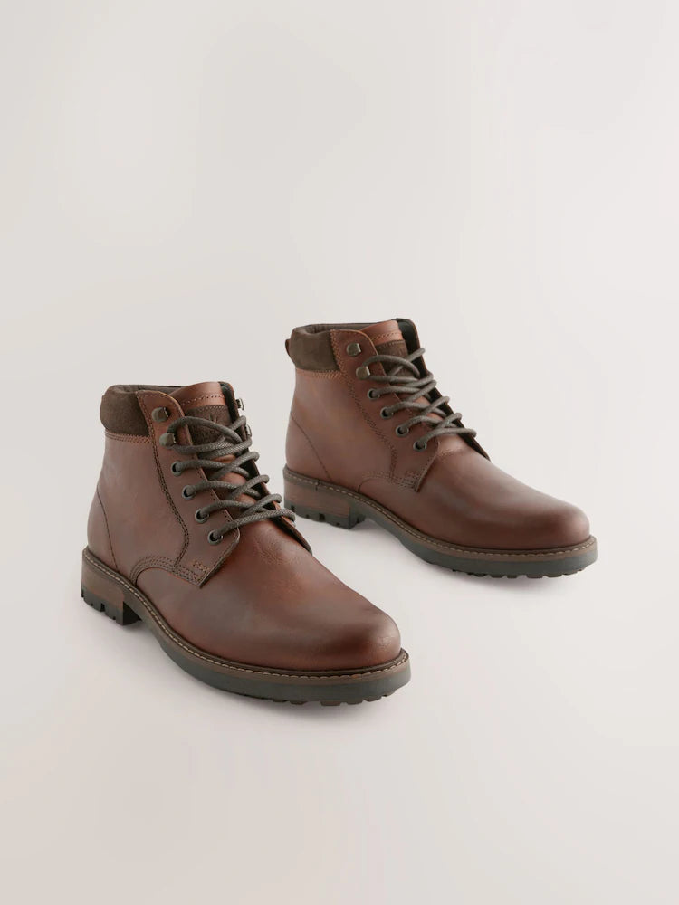 Light brown leather boots