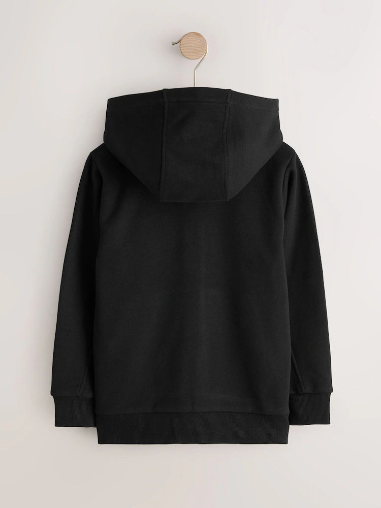 Black Plain Hoodie (3-16yrs)