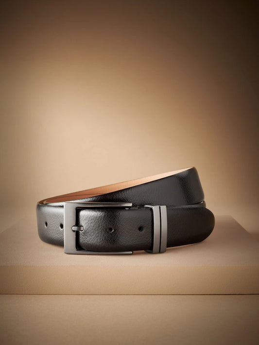 Schwarz - 100% Signature Ledergürtel Made in Italien