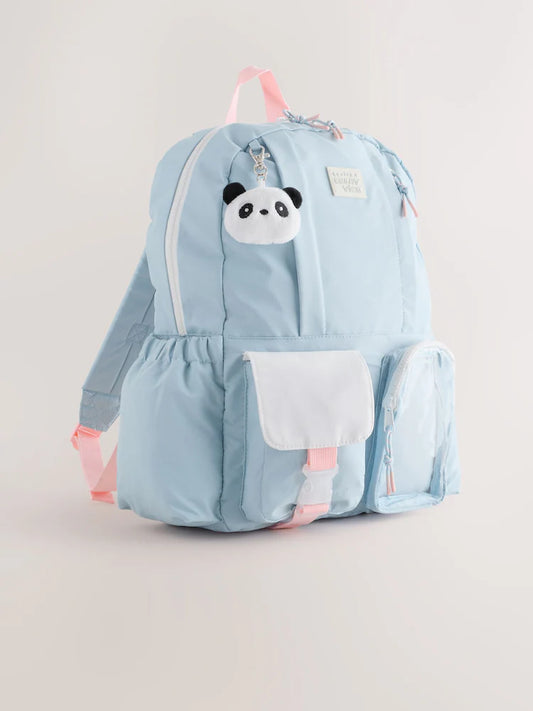 Blue/Panda - Panda motif backpack