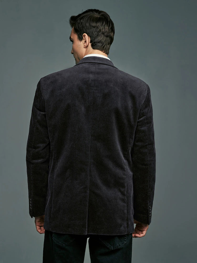 Schwarz - Cord-Blazer