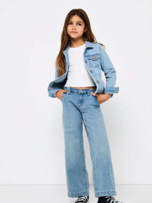 ONLY KIDS Commet Wide Leg Elasticated Waist Jeans