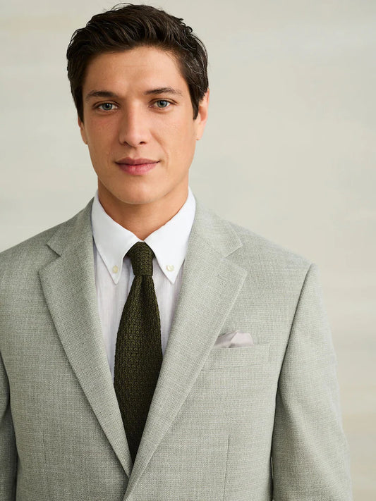 Sage green - Regular fit - Elegant, structured blazer