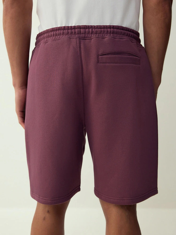 Burgundy red - Classic - Jersey shorts made of brushed fabric