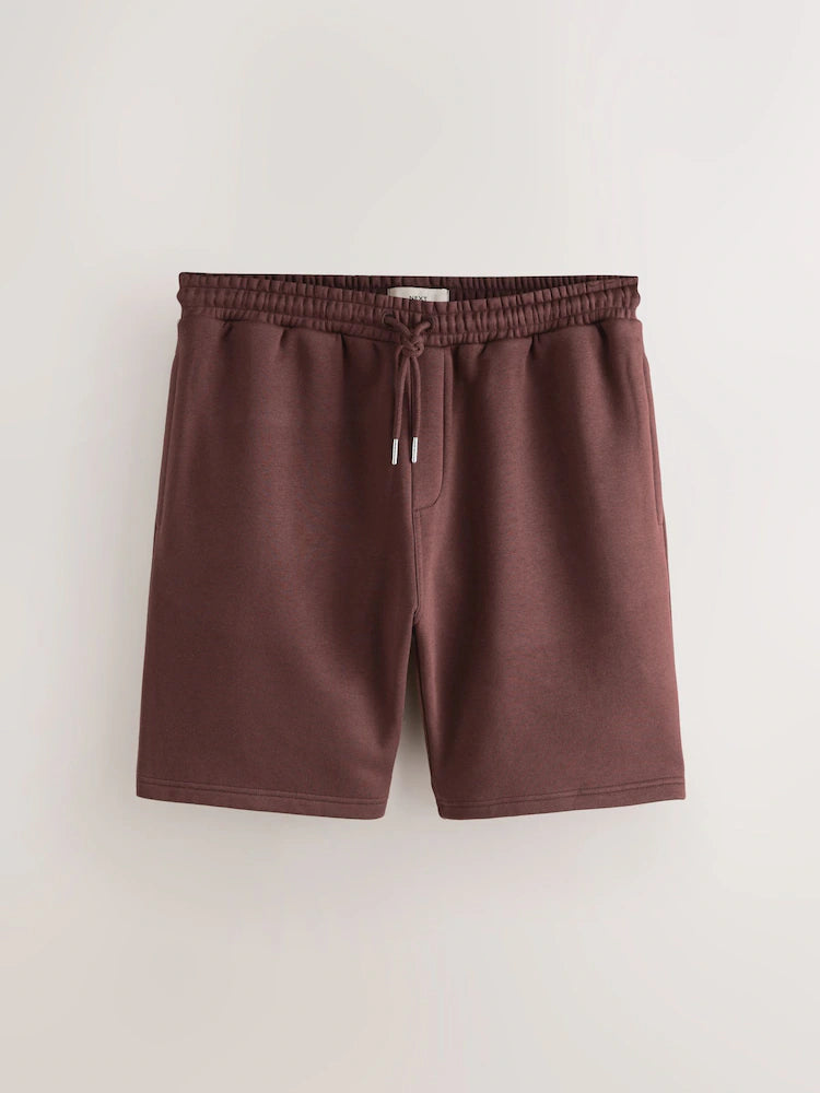 Burgundy red - Classic - Jersey shorts made of brushed fabric