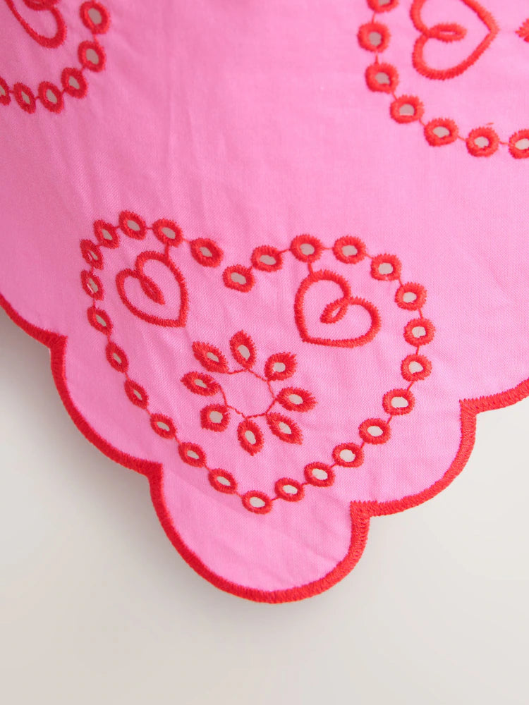 Pink Heart - Headscarf