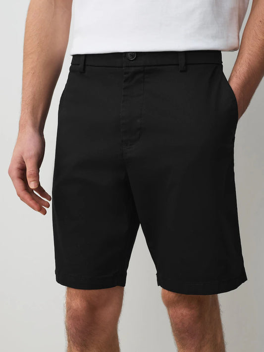 Black - Straight fit - Stretch chino shorts