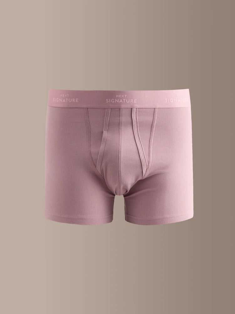 Blue/Neutral Pastel - 4-Pack - Signature A-Front Boxers in Supima Cotton
