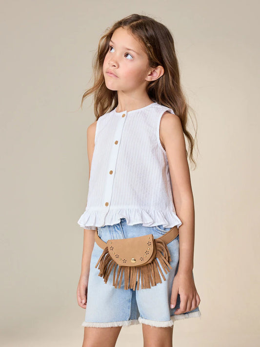 White - Sleeveless vest