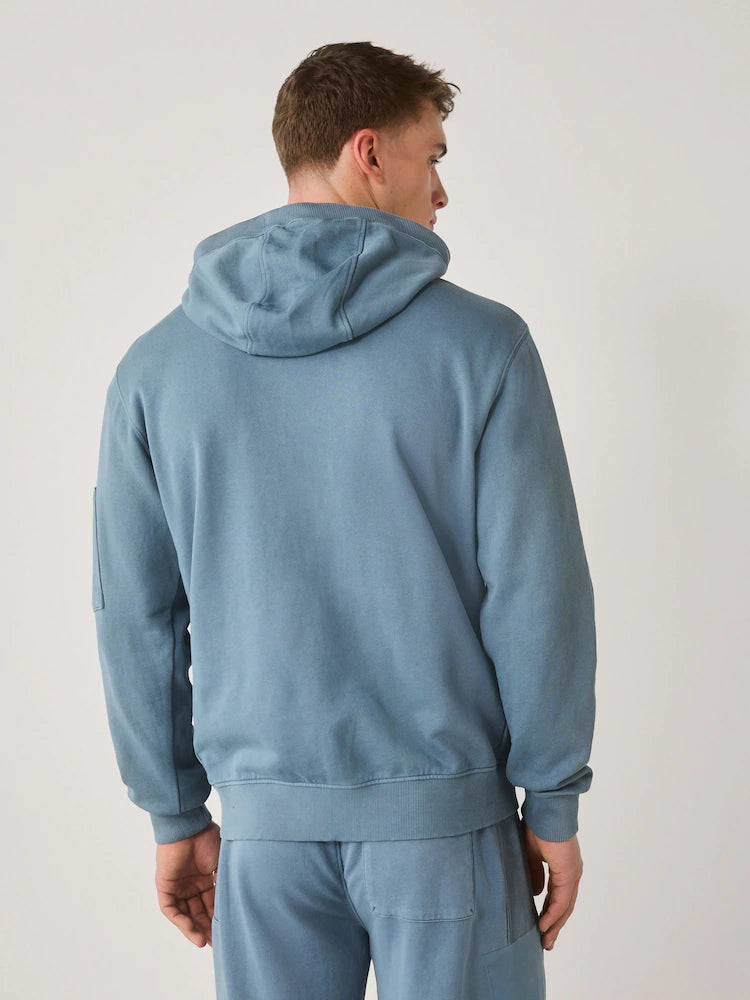 Blue - Zip-up jacket - utility hoodie