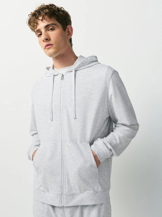 Light grey - Soft hooded sweatshirt