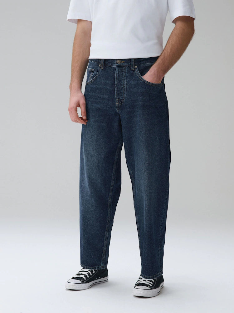 Blue vintage wash - Barrel fit - Authentic Jeans