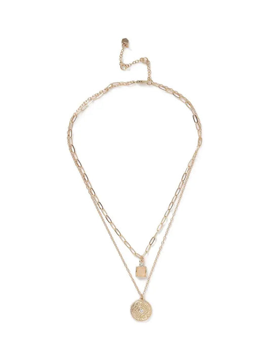 Mini Square Drop Necklace