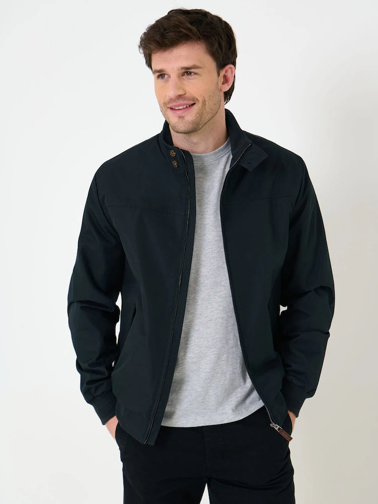 Blue - Saltwell Shower Proof Funnel Neck Harrington Jacket