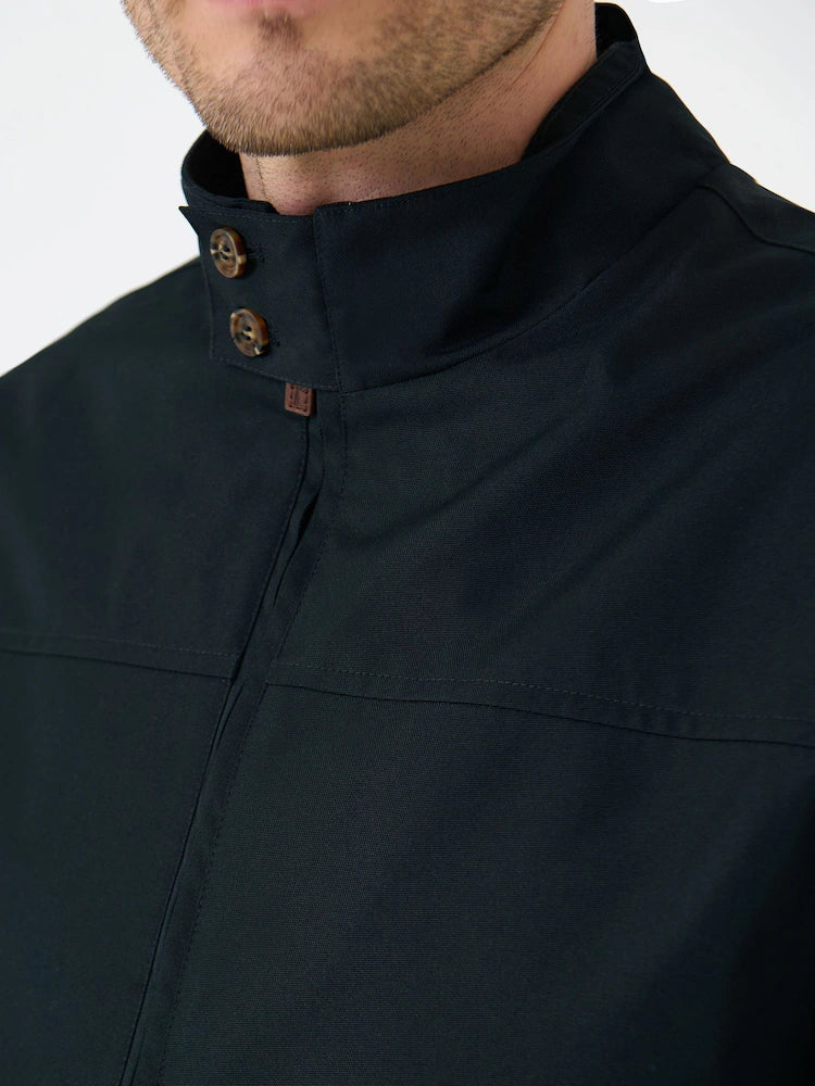 Blue - Saltwell Shower Proof Funnel Neck Harrington Jacket