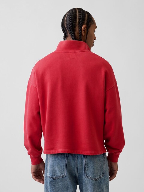 Red Gap Heavyweight Oversized Logo Quarter-Zip Sweatshirt