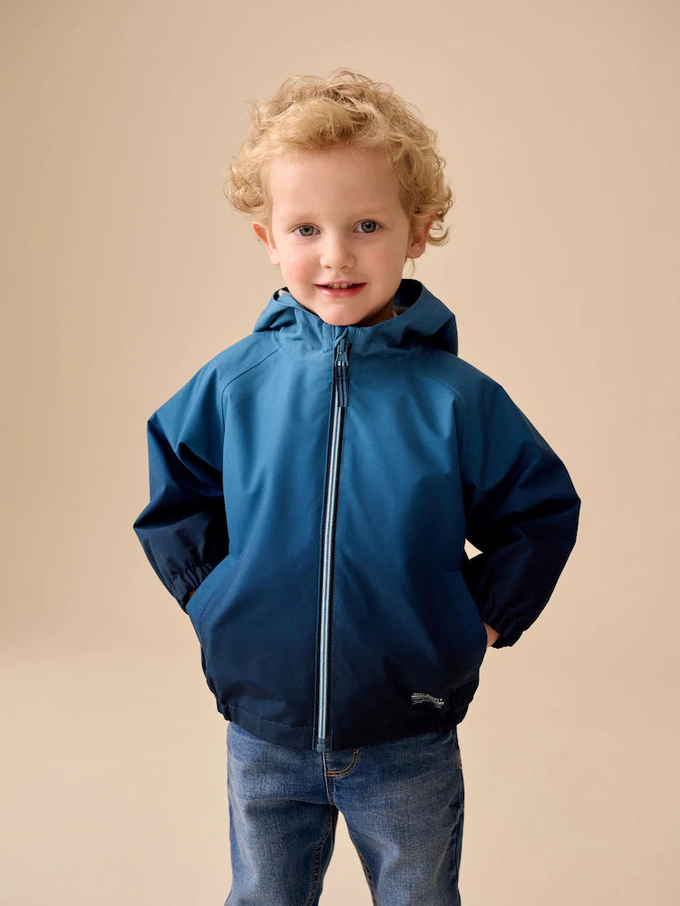 Ombre, Blue - Waterproof Rain Jacket (3 months to 7 years)