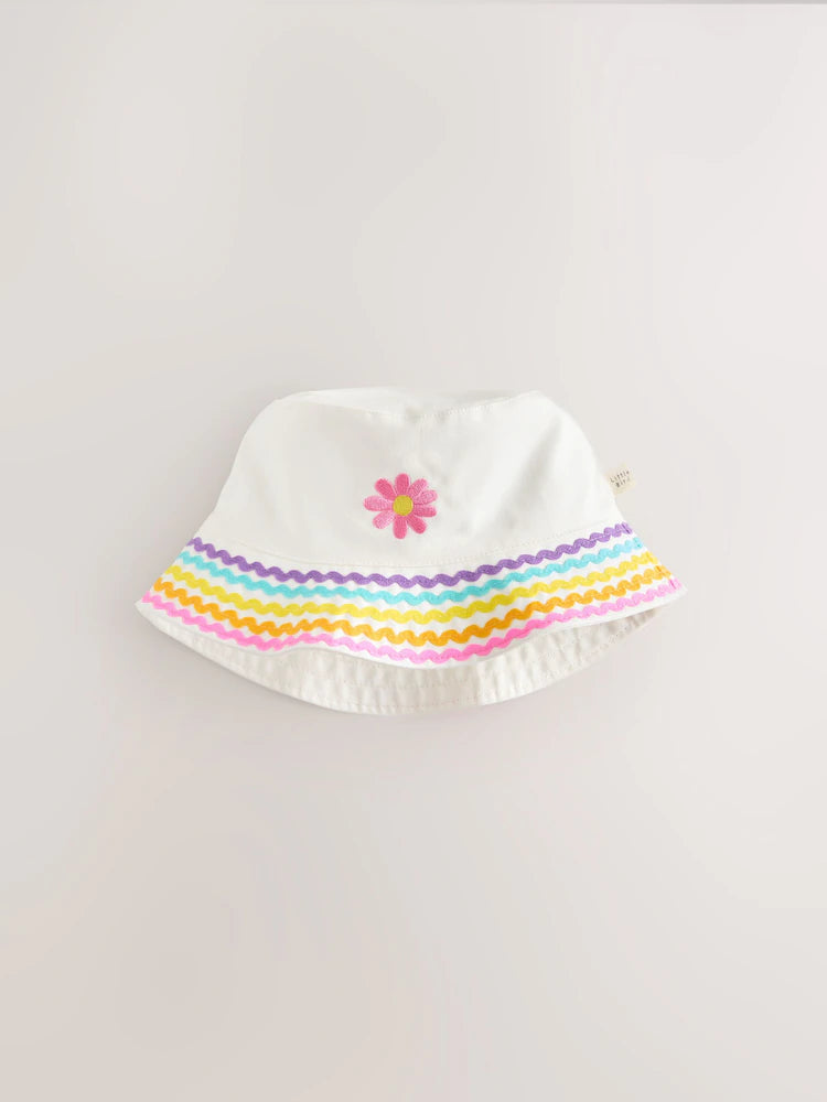 Little Bird by Jools Oliver Pastel Rainbow Rik-Rak Fishing Hat