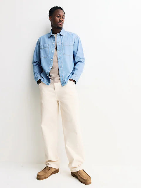 Blue - Denim Shacket Overshirt