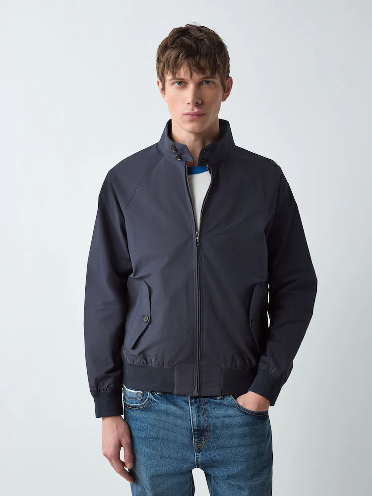 Navy blue/blue - Water-repellent Harrington jacket